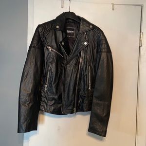 Black Genuine Leather Motorcycle Jacket